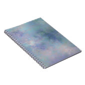 Lila Blue Misty Watercolor Hintergrund Notizblock (Rechte Seite)