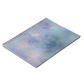 Lila Blue Misty Watercolor Hintergrund Notizblock (Linke Seite)