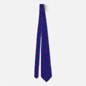 Lila Blue Modern Neck Tie Krawatte (Rückseite)