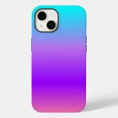 Lila Blue Ombre Case-Mate iPhone Hülle (Rückseite)