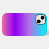 Lila Blue Ombre Case-Mate iPhone Hülle (Rückseite (Horizontal))