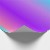 Lila Blue Ombre  Geschenkpapier (Ecke)