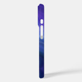 Lila Blue Ombre Gradient Case-Mate iPhone Hülle (Rückseite / Links)