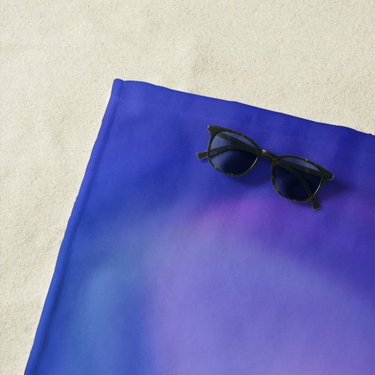 Lila Blue Ombre Gradient Strandtuch (Beispiel)