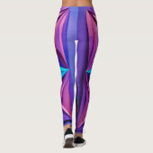 "Lila & Blue Ombre Leggings: Vibranly Colors for Leggings (Rückseite)