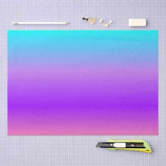 Lila Blue Ombre Seidenpapier (Handwerk)