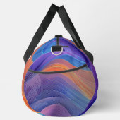LILA BLUE ORANGE GELBE ABSTRAKTE WELLEN DUFFLE BAG (Rechts)