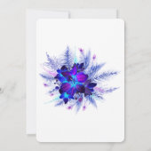 Lila Blue Orchid Quinceañera Save the Date Einladung (Rückseite)