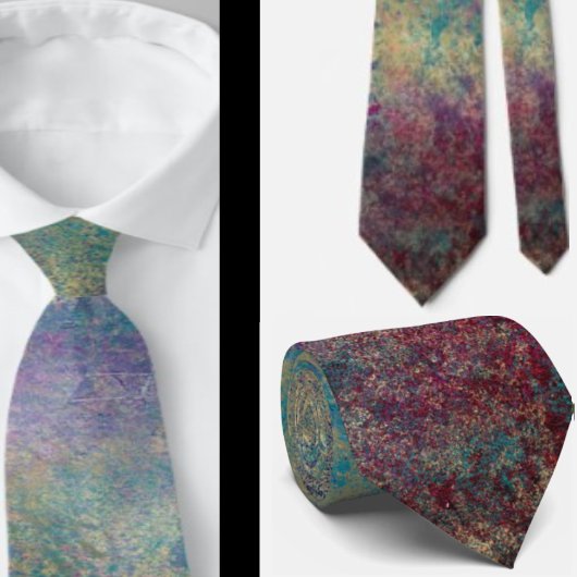 Lila Blue Peacock Abstrakt Neck Tie Necktie Krawatte