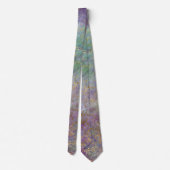 Lila Blue Peacock Abstrakt Neck Tie Necktie Krawatte (Rückseite)