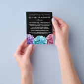 Lila, Blue & Pink Hydrangea, Floristry Flyer (Gruppe)