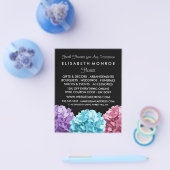 Lila, Blue & Pink Hydrangea, Floristry Flyer (Einzeln)