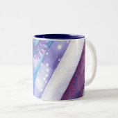 Lila & Blue Quilt Bolt Tasse (VorderseiteRechts)