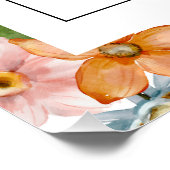 Lila Blue Red Wildblume Brautparty Willkommen Poster (Ecke)