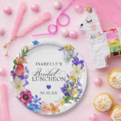 Lila Blue Red Wildblume Bridal Luncheon Dusche Pappteller (Party)