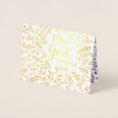 Lila Blue Religious Möge Gott Sie trösten Beileid Folienkarte (Vorderseite)