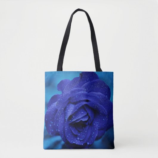 Lila Blue Rose Tasche (Vorderseite)