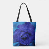 Lila Blue Rose Tasche (Rückseite)