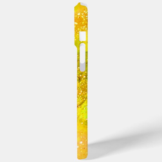 Lila BLUE-SCHALTFLÄCHEN IN GOLDGELBE Case-Mate iPhone Hülle (Rückseite / Links)