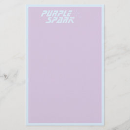 Lila Blue Small Business Briefpapier