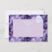 Lila Blue Small Business Dankeskarte (Rückseite)