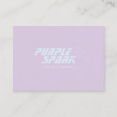 Lila Blue Small Business Visitenkarte (Vorderseite)