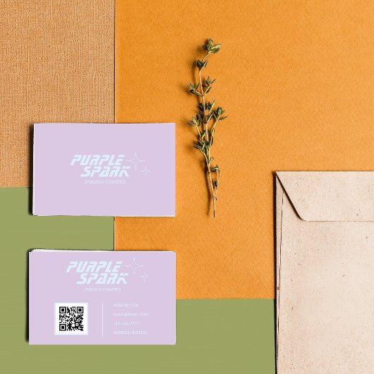 Lila Blue Small Business Visitenkarte