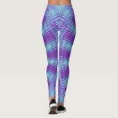 Lila Blue WC Design Leggings (Rückseite)