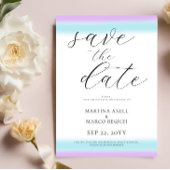 Lila Blue Wedding Save the Date