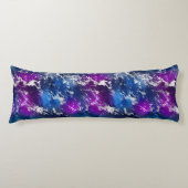 Lila Blue White aus Marmor Seitenschläferkissen (Vorderseite)