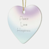 Lila Blue White Ombre Keramik Ornament (Links)