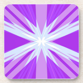 Lila Blue White Sternexplosion Star Festlich Getränkeuntersetzer