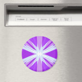 Lila Blue White Sternexplosion Star Festlich Magnet (In Situ (Geschirrspüler))