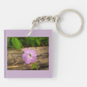 Lila blühend schlüsselanhänger (Rückseite)