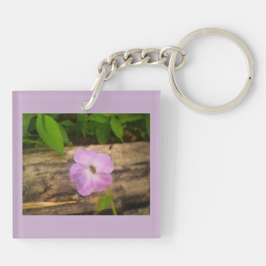 Lila blühend schlüsselanhänger (Rückseite)