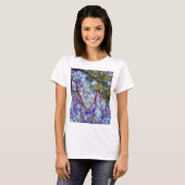 Lila blühender Jacaranda-Baum Ölfarbe, T-Shirt (Vorne ganz)
