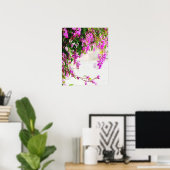 Lila blühendes Weinposter (8.5"x11") Poster (Heimbüro)