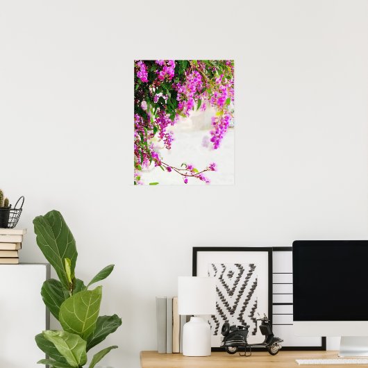 Lila blühendes Weinposter (8.5"x11") Poster (Heimbüro)