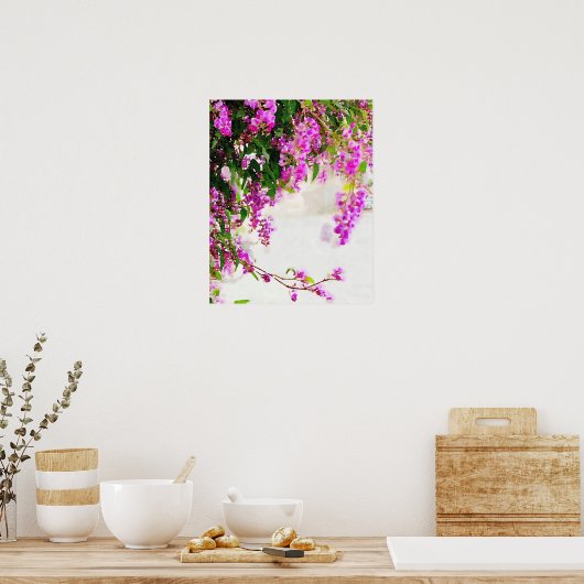 Lila blühendes Weinposter (8.5"x11") Poster (Küche)