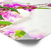 Lila blühendes Weinposter (8.5"x11") Poster (Ecke)