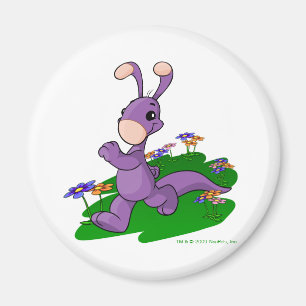 Lila Blumaroo, das durch Roo Insel marschiert Magnet