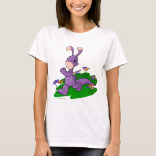 Lila Blumaroo, das durch Roo Insel marschiert T-Shirt