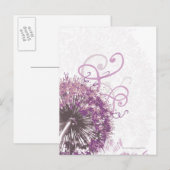 LILA BLUME 3 POSTKARTE (Vorne/Hinten)