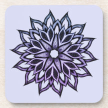 Lila Blume Abstrakt Mandala