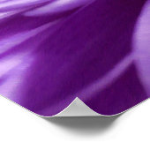 Lila Blume Abstraktes Poster (Ecke)