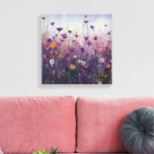 Lila Blume Art Landschaftsgestaltung Leinwanddruck (Insitu (Wohnzimmer))