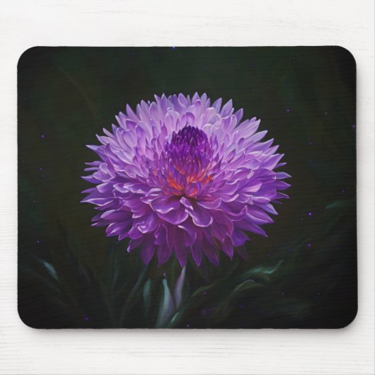 Lila Blume Art Mouse Pad Mousepad (Vorne)