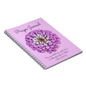 Lila Blume Art Prayer Journal Notizblock (Rechte Seite)