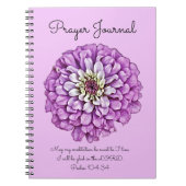 Lila Blume Art Prayer Journal Notizblock (Vorderseite)