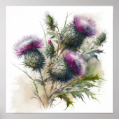 Lila Blume Art Print Poster (Vorne)